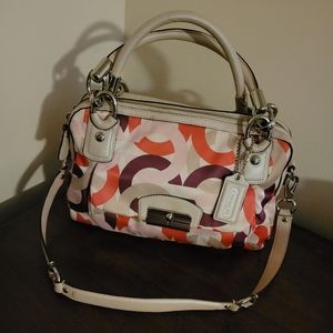Coach Kristin Chain Link Double Print Satchel